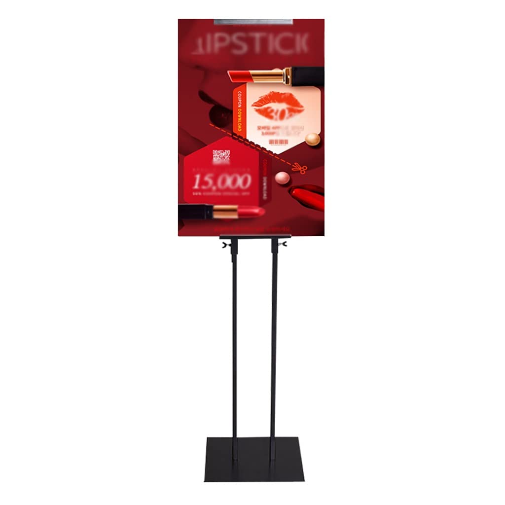 Soporte de Cartel de exhibición de pie de Cartel de Piso Resistente con Base de tapete Antideslizante, Soporte de Cartel de Doble Cara para exhibición, Soporte de Aviso Ajustable para guía de n