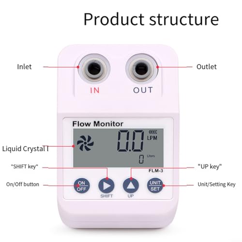 Medidor de flujo de filtro de agua y monitor de caudal para purificación digital 5