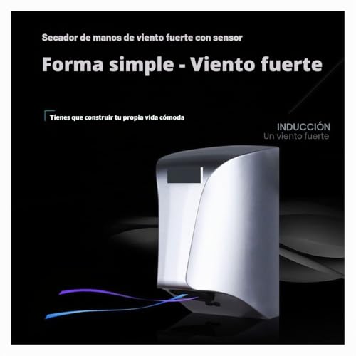 Miniatura 5 de Secadores De Manos Automáticos Para Inodoro, Mini Secador De Manos Con Sensor Inteligente, Color Dorado, Viento De Alta Velocidad Caliente Y Frío, Máquina De Secado Rápido
