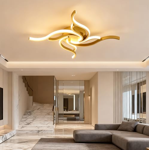 Éclairage de plafond pour bureau moderne en métal blanc chic - 3