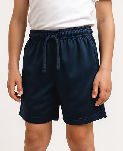 Andrew Scott Boys Active Performance & Mesh Style Basketball Sport Shorts - Multi Packs3