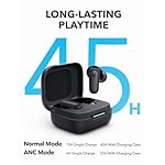 Soundcore P30i by Anker Noise Cancelling Earbuds, Strong and Smart Noise Cancelling, Powerful Bass, 45H Playtime, 2-in-1 Case and Phone Stand, IP54, Wireless Earbuds, Bluetooth 5.4 (Black) - Image 5