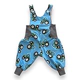 Latzhose mit seitlichen Bündchen