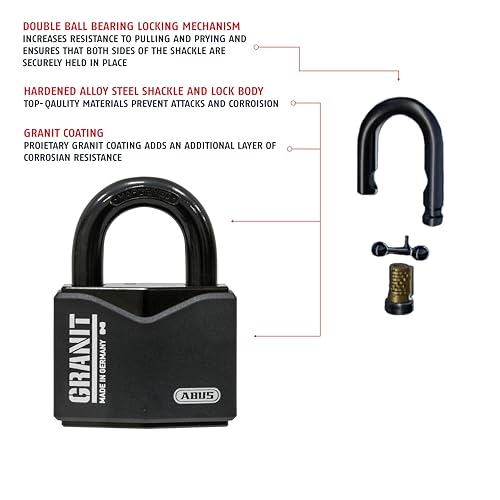 Abus Lucchetto Granit 37/55 Livello Di Sicurezza 10, Made In Germany - 3