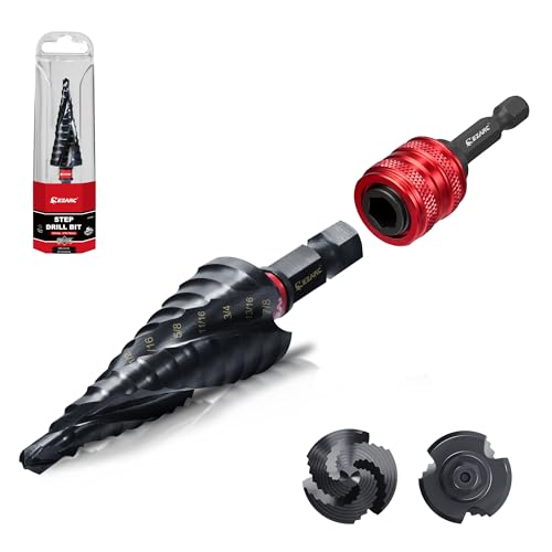 Foret étagé pour métal perçage tôle acier mèche étagée 3/16''-7/8'' EZARC