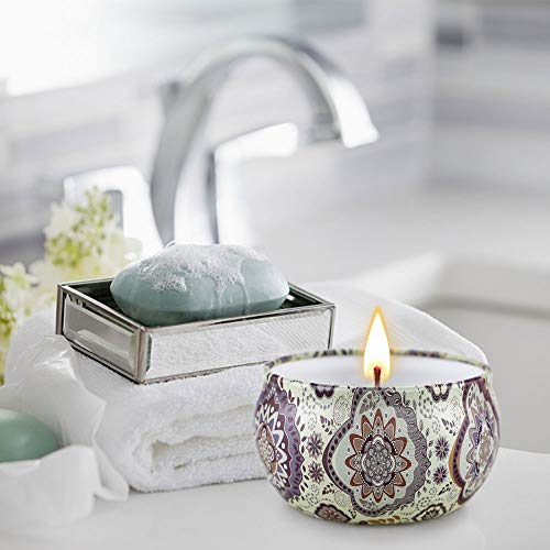 Duftkerzen Geschenkset für Frauen,9x70g Duftkerzen Set, Sojawachs Kerzen in Dose Kleine Geschenkset für Mama, Brenndauer bis zu 135h für Muttertag, Weihnachten, Geburtstag, Bad, Yoga, Entspannung