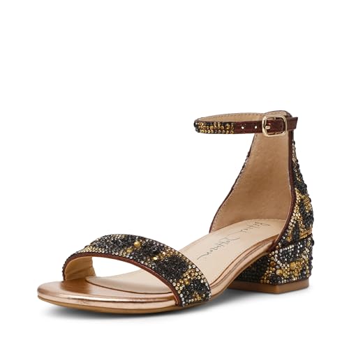 Betsey Johnson Girls Mari Rhinestone Dressy Block Heel