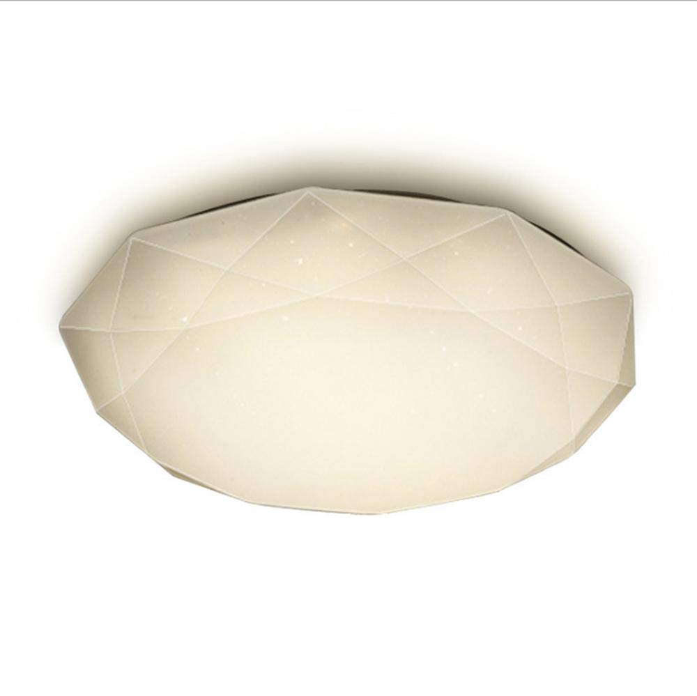 Plafonnier LED salon télécommande DJDL 28cm lampe tricolore 12W - 8