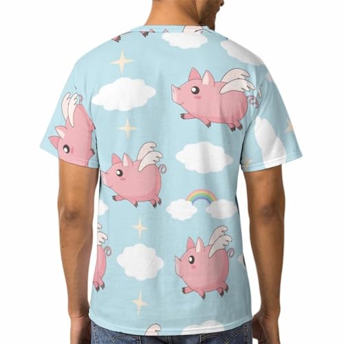 Chemise tshirt Cochon Volant confortable contre la chaleur estivale - 2