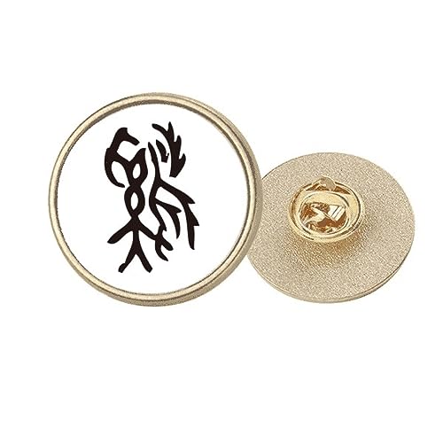 Broche ronde coq zodiaque doré pour rehausser une tenue trop simple