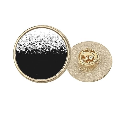 Broche ronde Flappg notes de musique pour accessoiriser une veste de concert