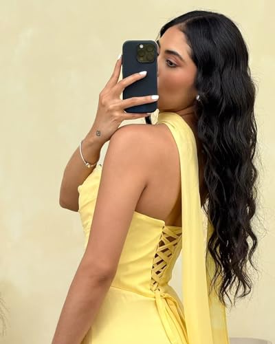 RSOETOO Scarf Bridesmaid Dresses for Women 2025 Chiffon Long Strapless Maxi Formal Party Dress RO3262