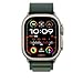 Apple Watch Band - Alpine Loop (49mm) - Dark Green with Natural Titanium Finish - Large