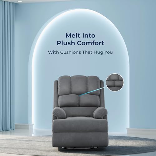 Image of The Sleep Company Luxe Motorised Recliner Sofa | Patented SmartGRID Technology | German Engineered Mechanism | 1 Seater - Superior Seat Comfort | Premium Upholstery | Grey | Free Installation