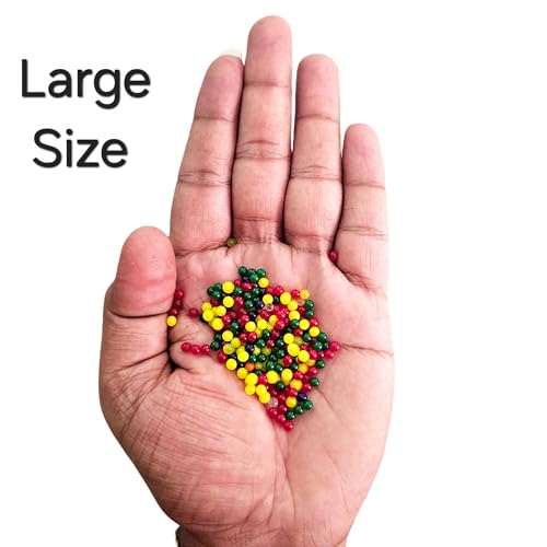 Image of SSKR Crystal Jelly Beads Water Jelly Balls Rubber Jelly Beads Growing Orbezz | Large Size : 100 Grams - 2,000+ Pcs | Multicolor