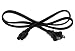 SF Cable 2ft 18 AWG 2-Slot Non-Polarized Power Cord, IEC320 C7 to NEMA 1-15P