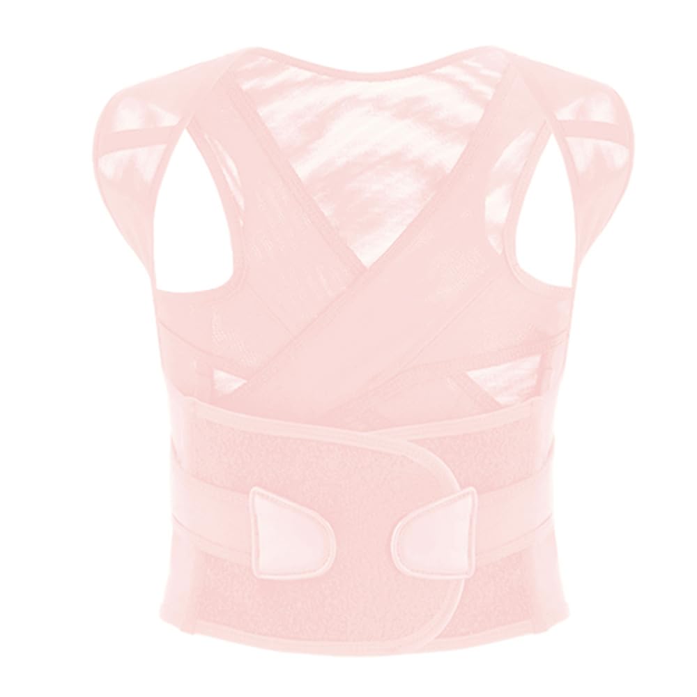1Pezzi Cintura di sostegno lombare regolabile – Cintura di sostegno traspirante per l'ufficio, la casa e il tempo libero – Per uomo e donna (rosa, 41 x 30 cm)