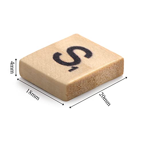 Coloch 1000PCS Letras de Madera A-Z para Manualidades miniatura 2