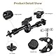 UTEBIT 7-Zoll-Gelenkarm mit großer Super-Krabbenklemme und Hot Shoe Mount 1/4 Magic DSLR Stativ Arme Kit für Fotografie, Video, Kamera Rig, LED-Licht, Blitzlicht, LCD-Monitor