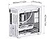 JONSBO D41 MESH SC White ATX Computer Case with Screen,ATX PC Case/Support RTX 4090(335-400mm) GPU 360/280AIO,Power A-TX/SFX: 100mm-220mm Multiple Tool-Free Design,White