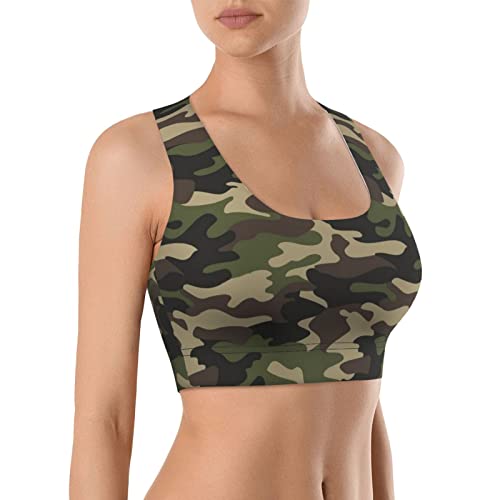 FJAUOQ Damen-Sport-BH, gemütliches bauchfreies Tank-Top, athletische...