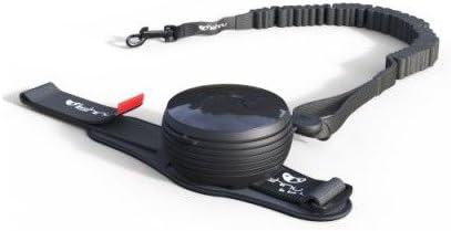 Lishinu Hand-Free Bungee Retractable Dog Lead, Black