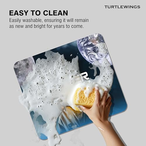 Image of TURTLEWINGS | Mousepad | Inspirational Quote Mousepad - 22x18 cm, 3mm Thick | Abstract Design Non-Slip Rubber Base | Office, Study & Gaming Use | Premium Smooth Surface 2