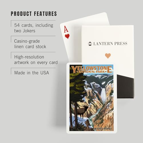 Baraja de Poker Yellowstone, 52 Cartas, Talla Poker miniatura 3