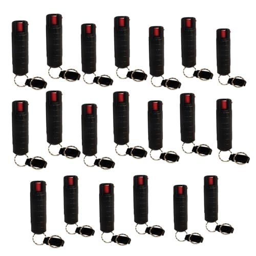 SAFETY TECHNOLOGY Pepper Shot 1.2% MC Black Pepper Sprays - Lot of 20 as Shown