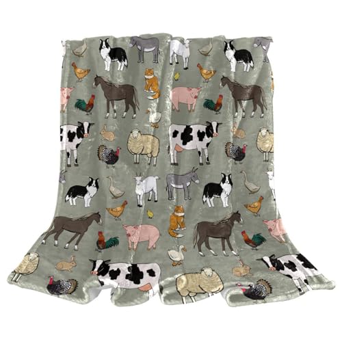 Couverture vache et chèvre pour vos soirées cocooning au salon - 2