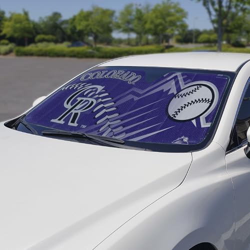 Image of FANMATS MLB Unisex-Adult Windshield Sun Auto Shade 59 inch x 29.5 inch