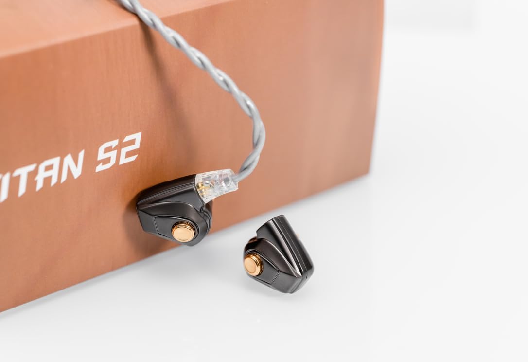 Fanmusic DUNU Titan S2 Dynamic Driver in-Ear Headphone 0.78 2pin Connectors (Browm, 3.5mm Jack no mic)