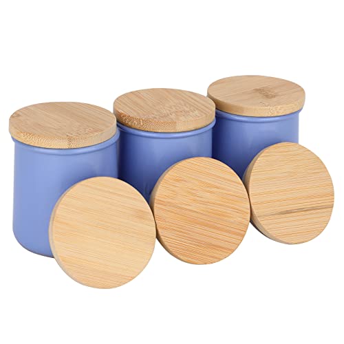 La Fermiere Yogurt Jar lids- 6PC Bamboo Jar Lids for La Fermiere Yogurt Jars Compatible La Fermiere yogurt Jar Lids with Silicone Sealing Rings for Mouth Jars Glass Storage Lids 100% Fit & Airtight