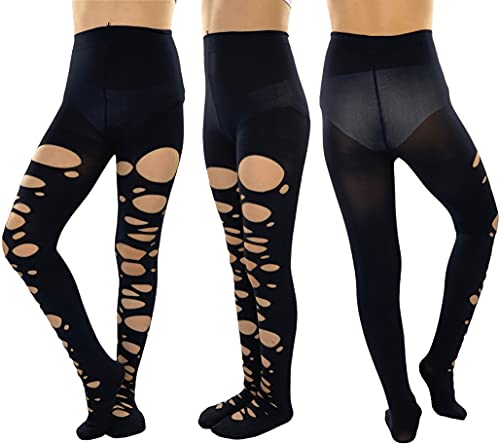 ToBeInStyle Girl's Halloween Costume Assorted Full Length Pantyhose Nylon Tights2