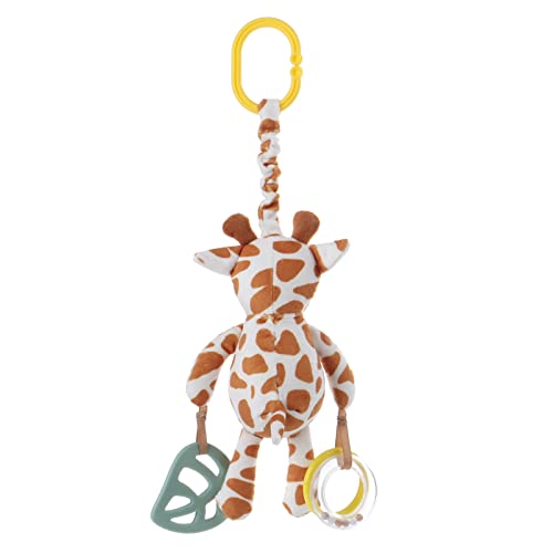 Image of Apricot Lamb Baby Stroller Car Seat Teething Toy Plush Giraffe 8.5 in