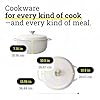 Lodge Essential Enamel Cast Iron Dutch Oven - Perfect for Bread Baking, Braising, Marinating & Slow Cooking - Features Moisture-Sealing Lid & Dual Handles - Kitchen Essentials - 6 Quarts - Oyster White #3