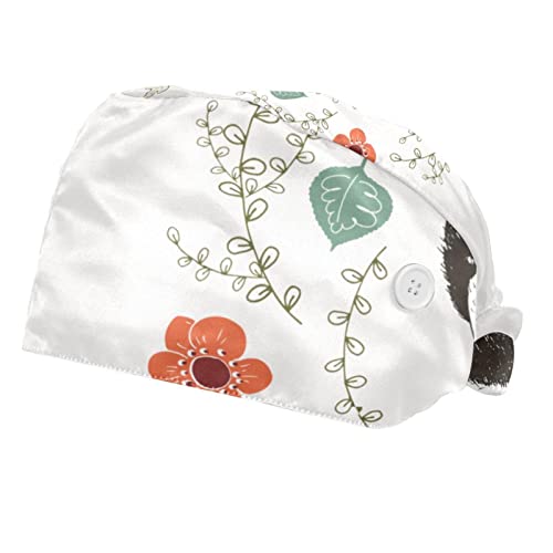 Casquette de travail anti-transpiration avec motif hérisson