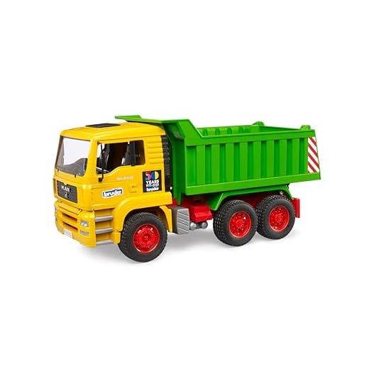 bruder 01066 - Edizione speciale 50 anni MAN TGA camion ribaltabile con cassone ribaltabile - 1:16 veicoli, autocarro, veicolo da cantiere