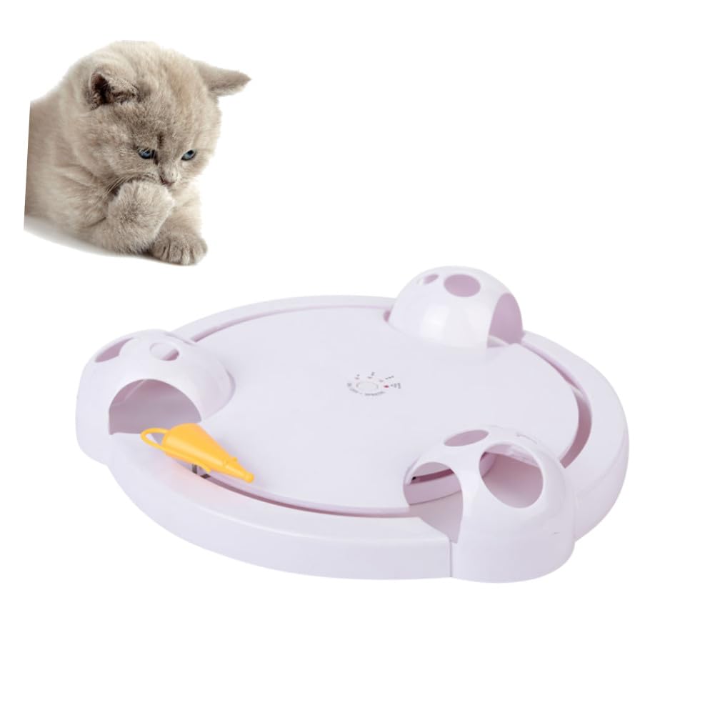 Toyvian Juguete Eléctrico para Gatos Automático Forma De Giratorio para Jugar Mascota Entretenimiento Seguro