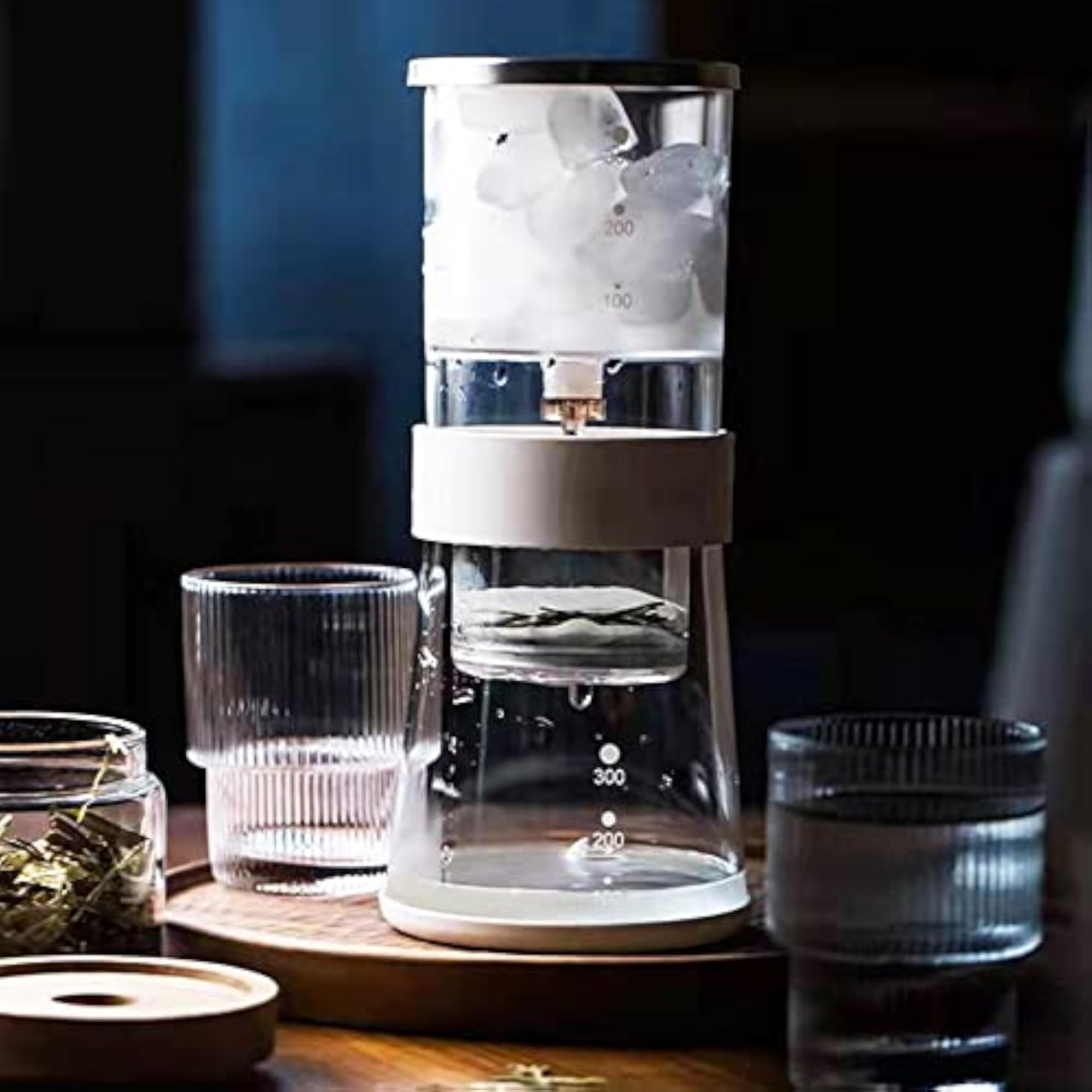 Ice Drip Coffee Maker, 14oz Cold Brew Coffee Brewer
