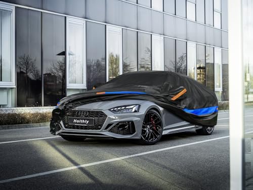 Holthly Funda Coche Exterior Impermeable, Cubre Coche de 10 Capas, Cubierta Coche Protector de Sol y Polvo, Capa para Carro Apto para Audi A4 A5, BMW Serie 3, Mercedes Clase C, VW Passat,etc. 3XL - imagen 7