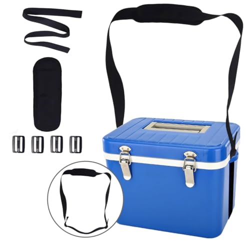 YBWYDH 1PCS Adjustable Shoulder Cooler Strap for Engel Cooler 13qt and 19qt Cooler Strap with Comfort Shoulder Pad and 4 Buckles Premium Engel Cooler Replacement Accessory (Black)