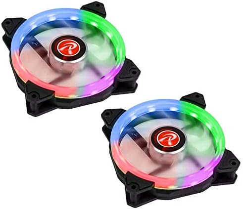 Raijintek IRIS 12 RGB LED PWM 120mm Fan with Controller - Twin Pack