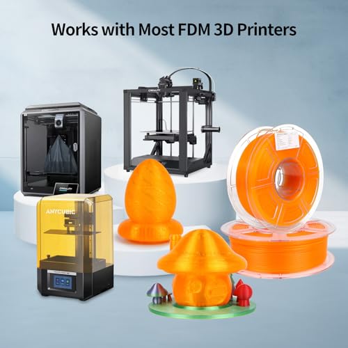 Image of 3D Printer Pla Filament HS Transparent Orange for Bambu Lab AMS,AMS Lite | High toughness is suitable for functional parts;prevents nozzle clogging and air bubbles1.75mm is suitable for Bambu printers