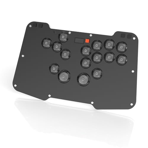 Image of Duelpad Leverless Controller Arcade Stick, Zen16 Arcade Controller for PC /PS3 /PS4 /PS5 /Switch /Steam, All-Button Arcade Fight Stick with SOCD /TURBO /Custom RGB /Hot-Swap /Low-Profile Switch (ZEN16 BLACK)