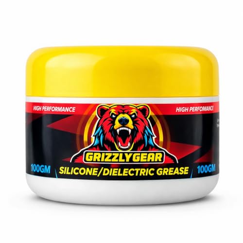 100% Silicone Grease 100g - Waterproof Dielectric Lubricant for O-Rings Gaskets Seals Automotive & Plumbing | High-Temperature | Non Toxic by GrizzlyGear