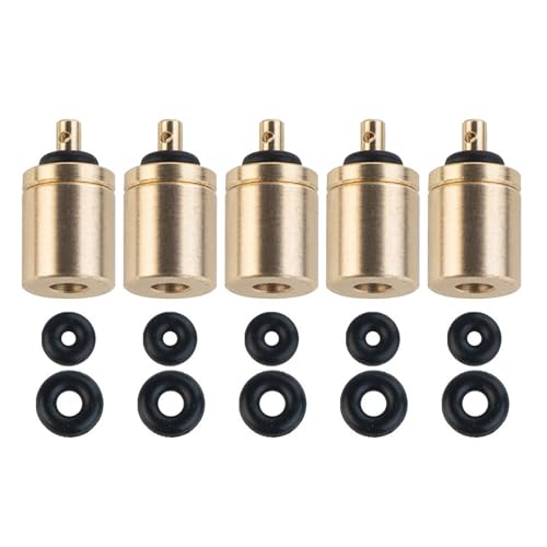 5 Pcs Camping Canister Adapter Portable Brass Refill Adapter Outdoor Hiking Butanes Canister Inflation Tool
