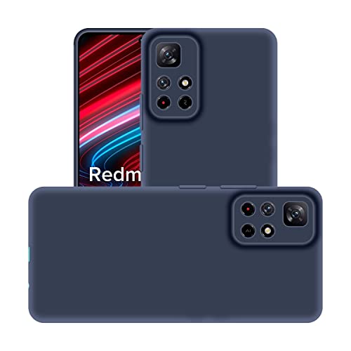 Image of Case Creation Liquid TPU Silicone Cover for Redmi Note 11T 5G Soft Case,Anti-Dirty Slim Case Frosted Matte Candy TPU Raised Bezel (Splash of Color) Back Case Cover for Redmi Note 11T 5G -Lake Green