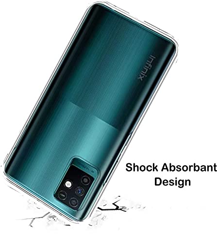Image of Soft Flexible Back Cover Compatible with Infinix Note 10 Pro /Infinix Note 10, Transparent Case