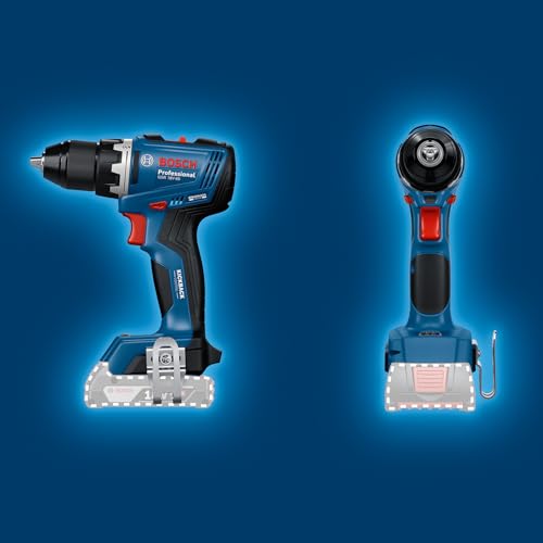 Bosch Professional 18V System Akku-Bohrschrauber GSR 18V-65 (bürstenloser Motor, Kopflänge 166, inkl. 2x Akku GBA 18V 5.0Ah, Ladegerät GAL 18V-40, L-BOXX) 6